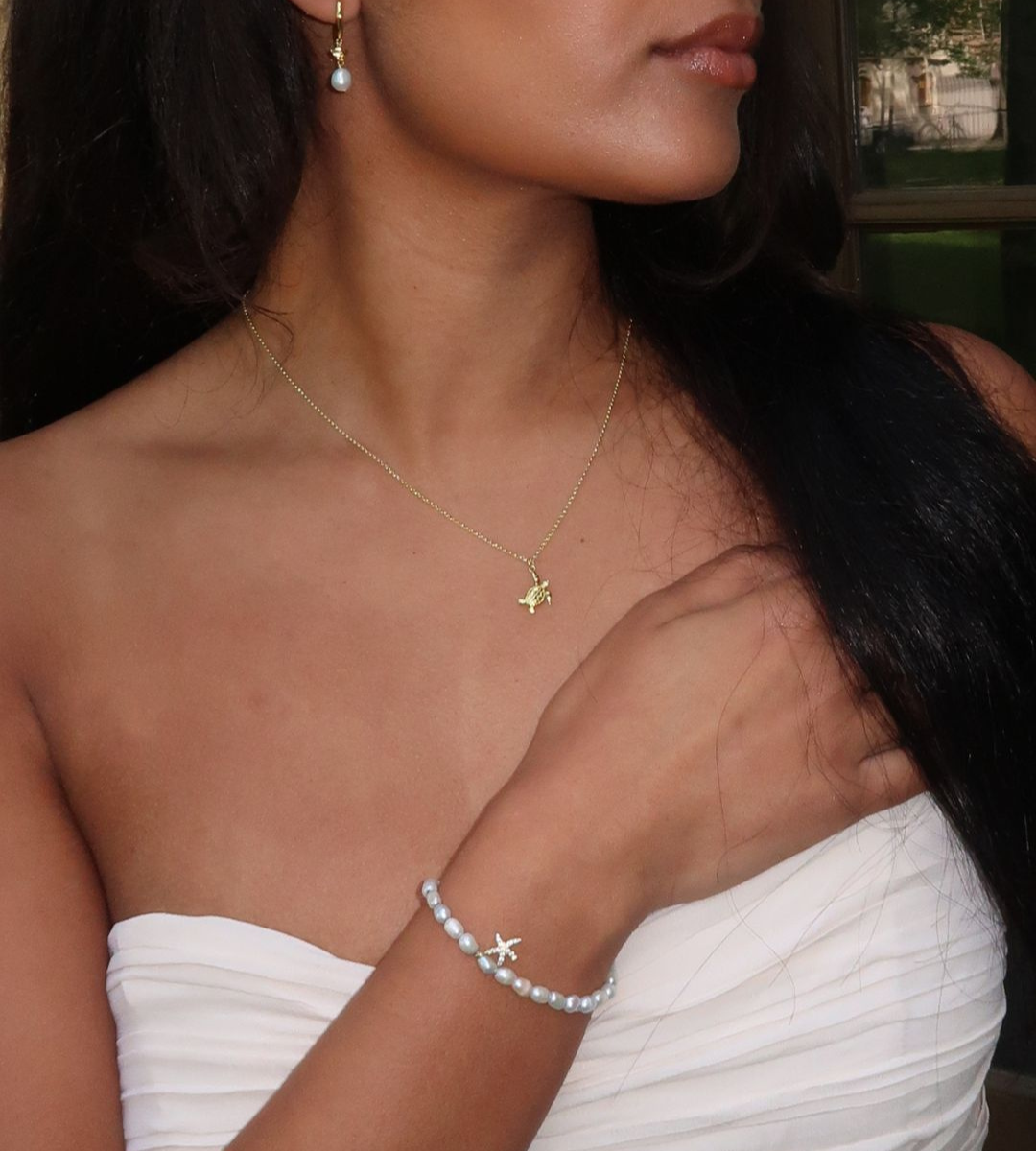 Starfish Pearl Bracelet