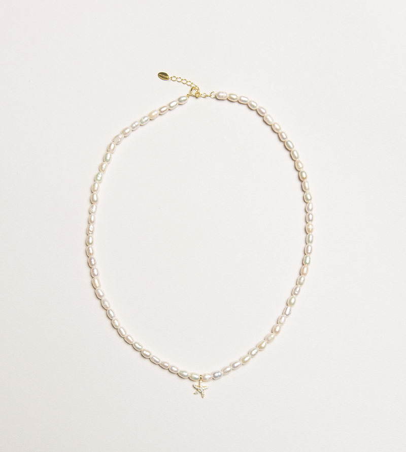 Starfish Pearl Necklace