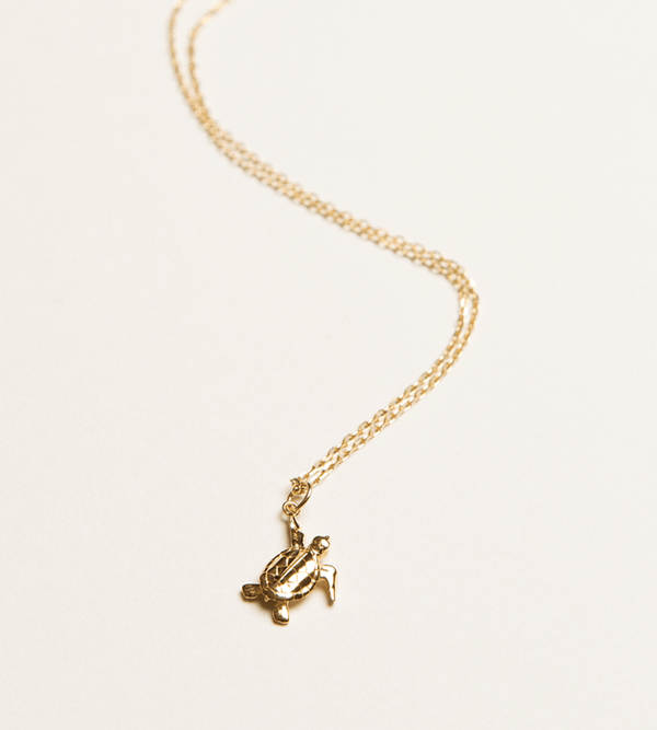 TURTLE NECKLACE / SOLID GOLD