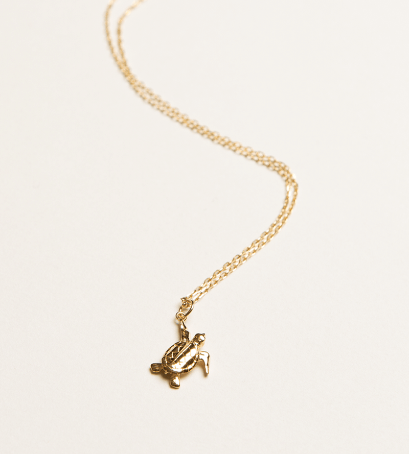 Turtle Necklace / Solid Gold