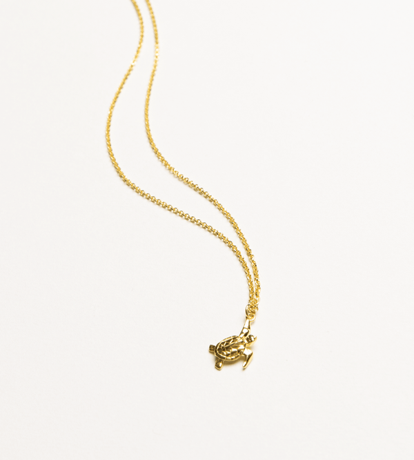 TURTLE NECKLACE / GOLD PLATED