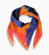 Flame silk/cotton scarf